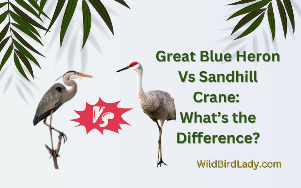 Great Blue Heron Vs Sandhill Crane What'S the Difference?